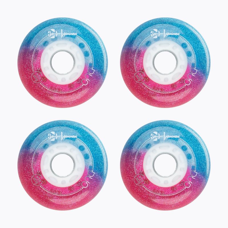 Kolečka na kolečkové brusle Luminous Led Wheels Duo 80mm/85A X4 galaxy/purple 2
