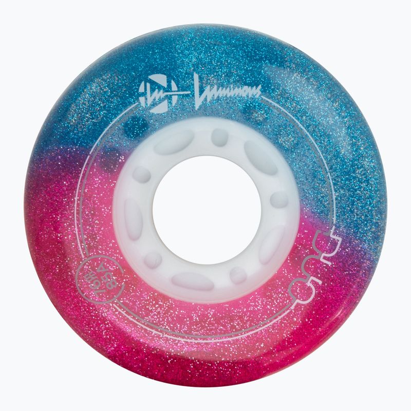 Kolečka na kolečkové brusle Luminous Led Wheels Duo 76mm/85A X4 galaxy/purple 3