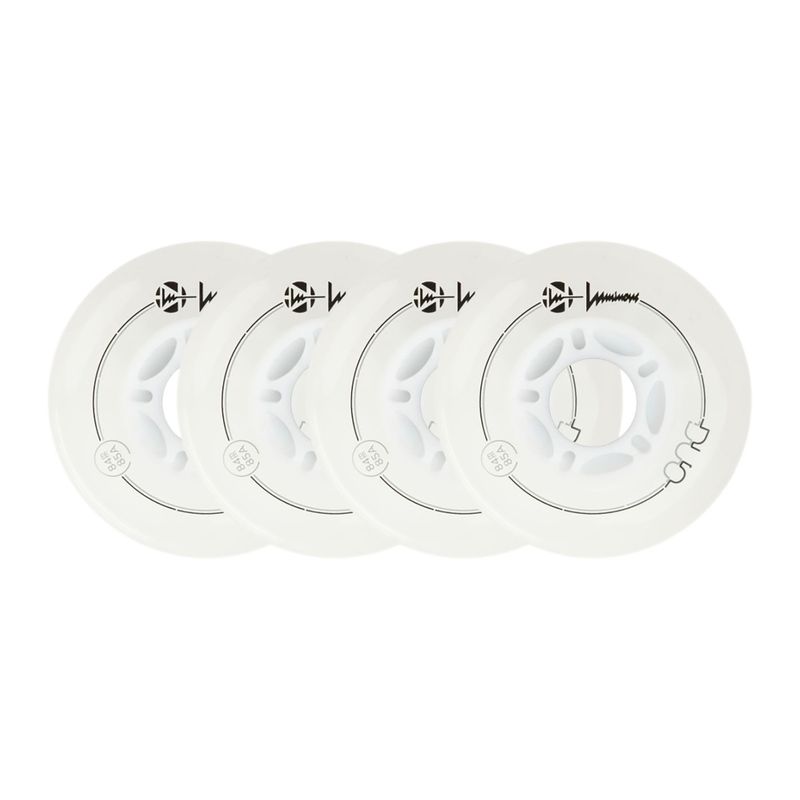 Kolečka na kolečkové brusle Luminous Led Wheels Duo 84mm/85A X4 white/blue 6