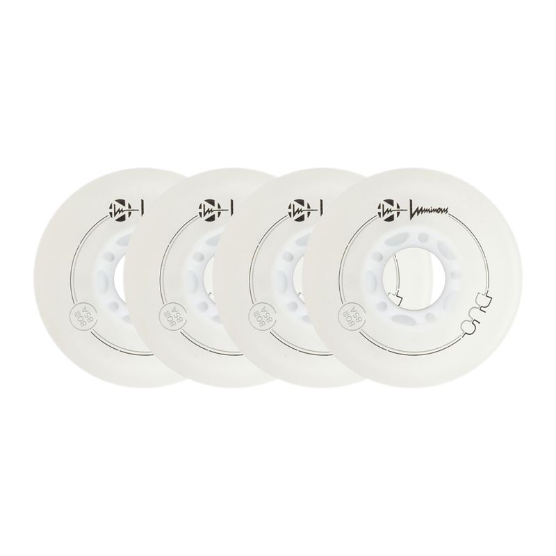 Kolečka na kolečkové brusle Luminous Led Wheels Duo 80mm/85A X4 white/blue 6
