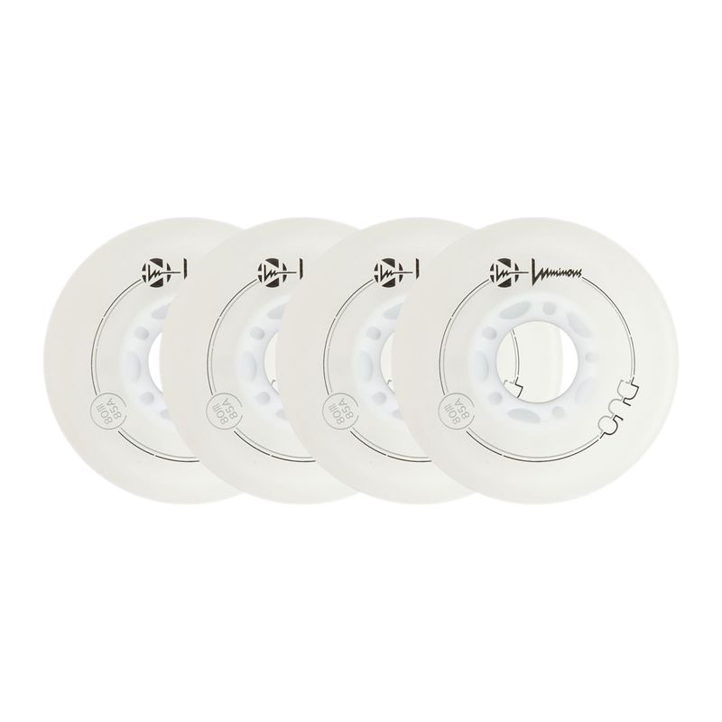 Kolečka na kolečkové brusle Luminous Led Wheels Duo 80mm/85A X4 white/red 6