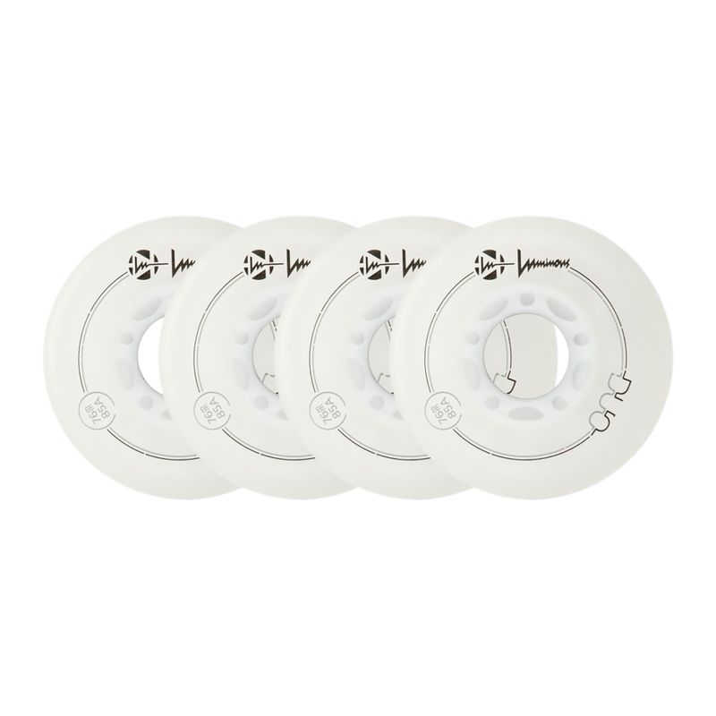 Kolečka na kolečkové brusle Luminous Led Wheels Duo 76mm/85A X4 white/red 6