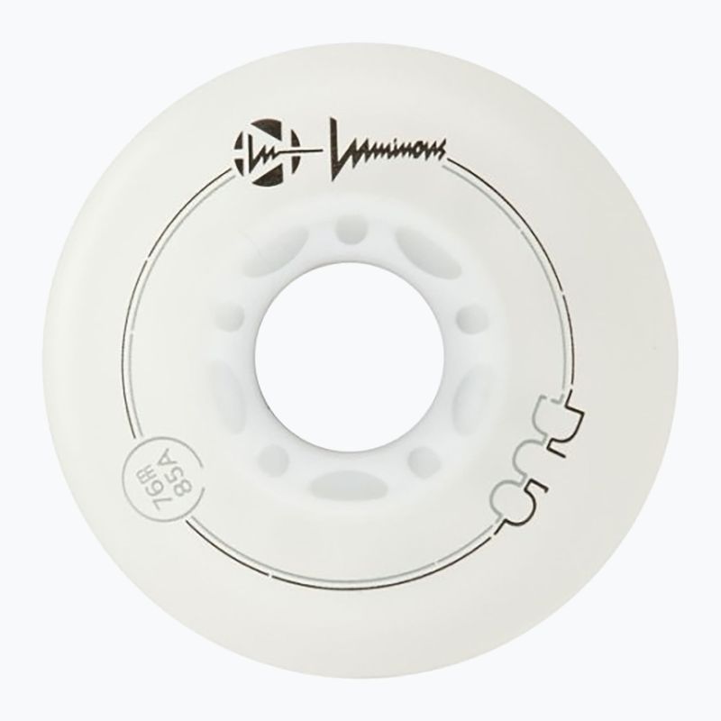 Kolečka na kolečkové brusle Luminous Led Wheels Duo 76mm/85A X4 white/red 3