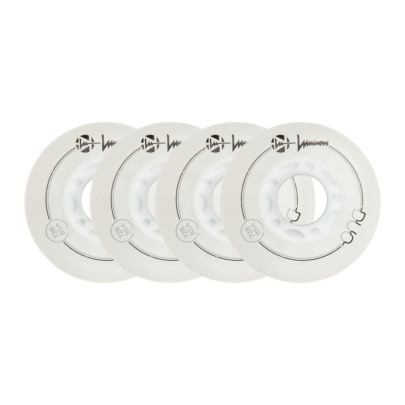 Kolečka na kolečkové brusle Luminous Led Wheels Duo 72mm/85A X4 white/red 6