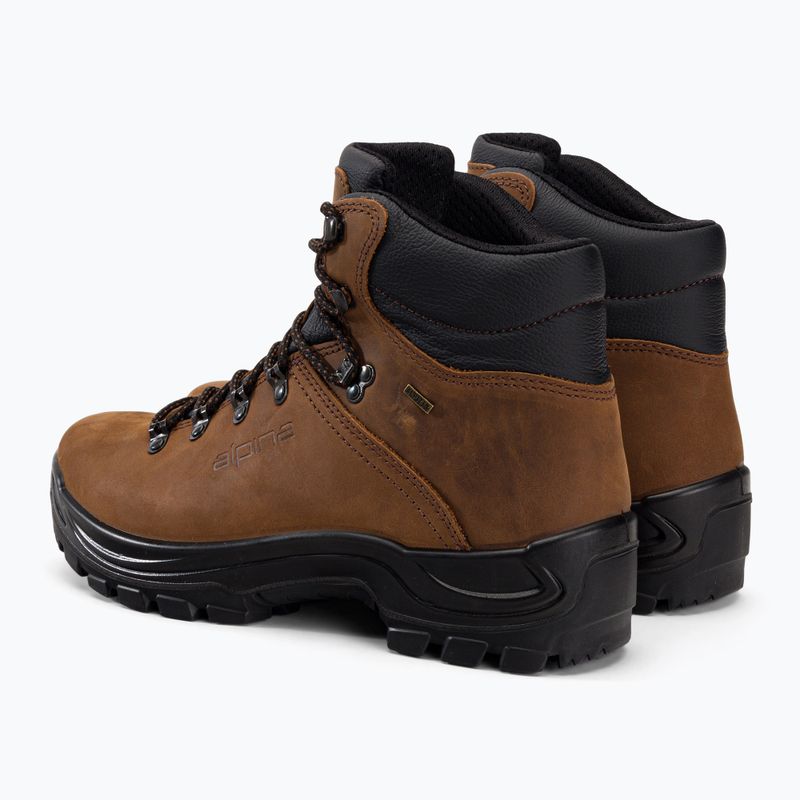Pánské trekové boty Alpina Tundra brown 3