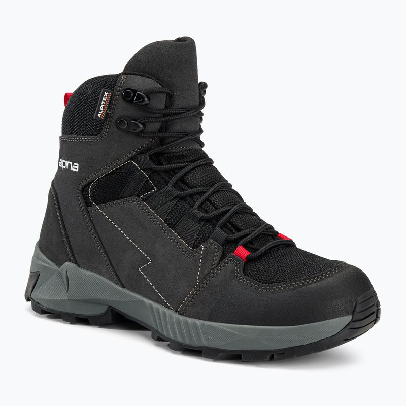 Pánské trekové boty Alpina Tracker Mid black/grey