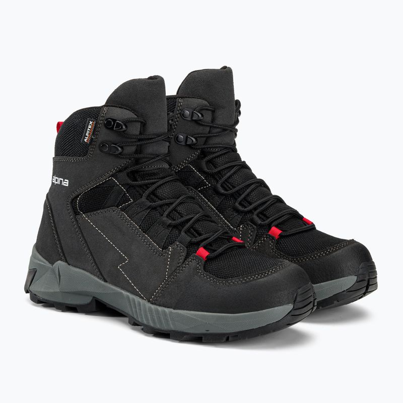 Pánské trekové boty Alpina Tracker Mid black/grey 4