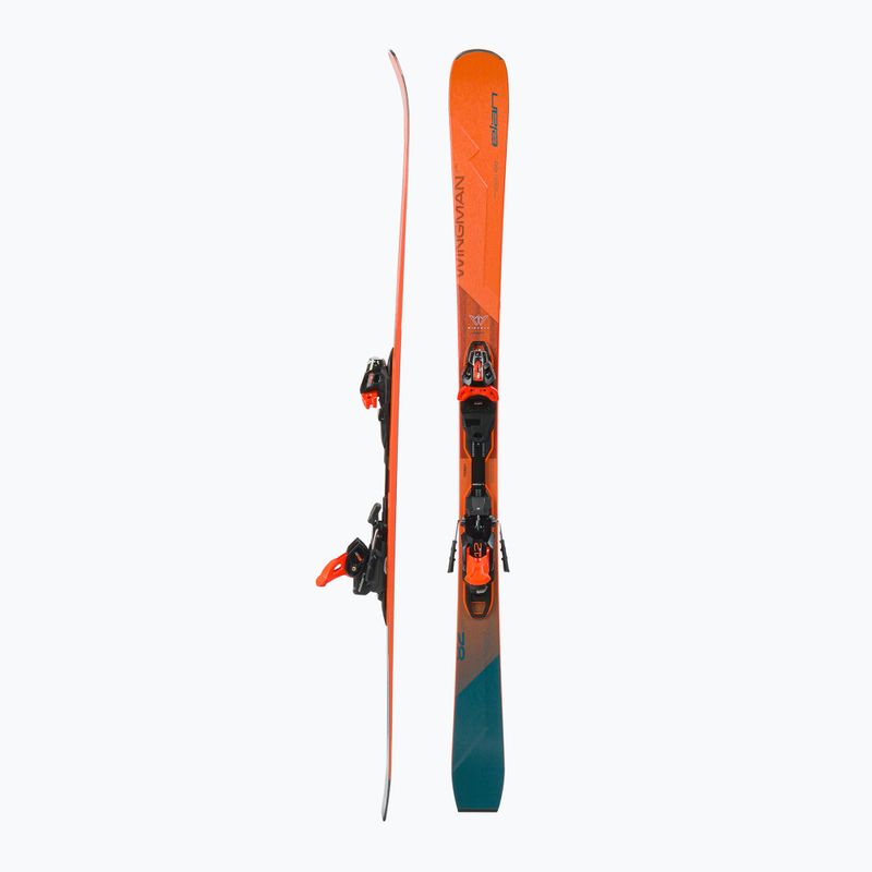 Elan Wingman 82 CTI Fusion + EMX 12 oranžovo-modré sjezdové lyže ABBHBT21 2