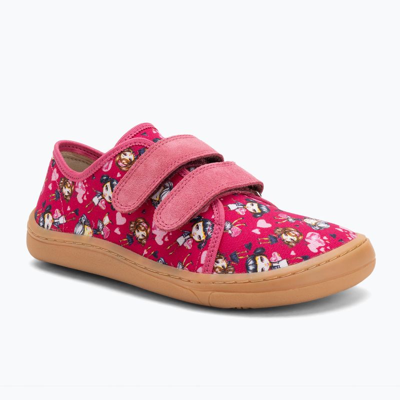 Dětská barefoot boty Froddo G1700379 fuxia+