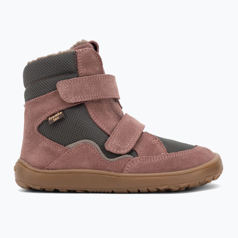 Dětské barefoot sněhule Froddo Tex Winter grey/pink 2