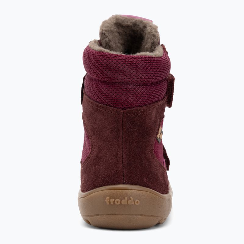 Dětské barefoot sněhule Froddo Tex Winter bordeaux 6