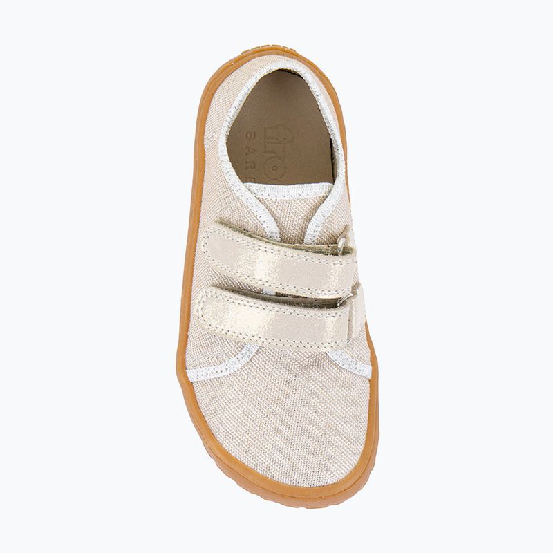 Dětské barefoot boty Froddo Canvas gold shine 6