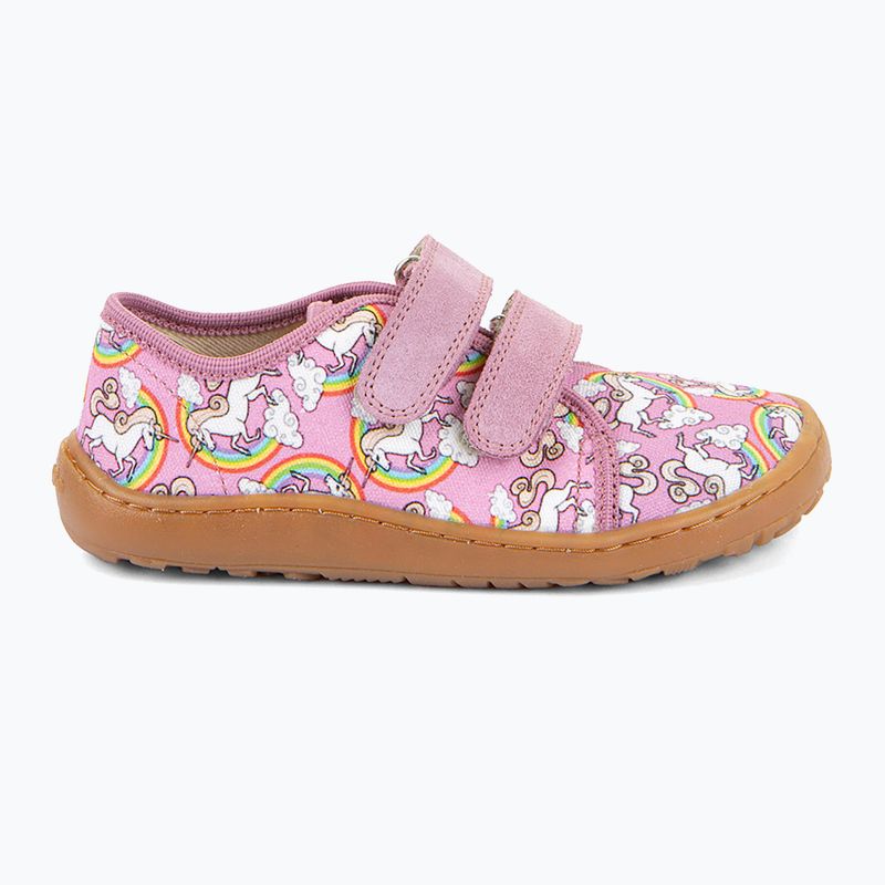 Dětské barefoot boty Froddo Canvas white/pink
