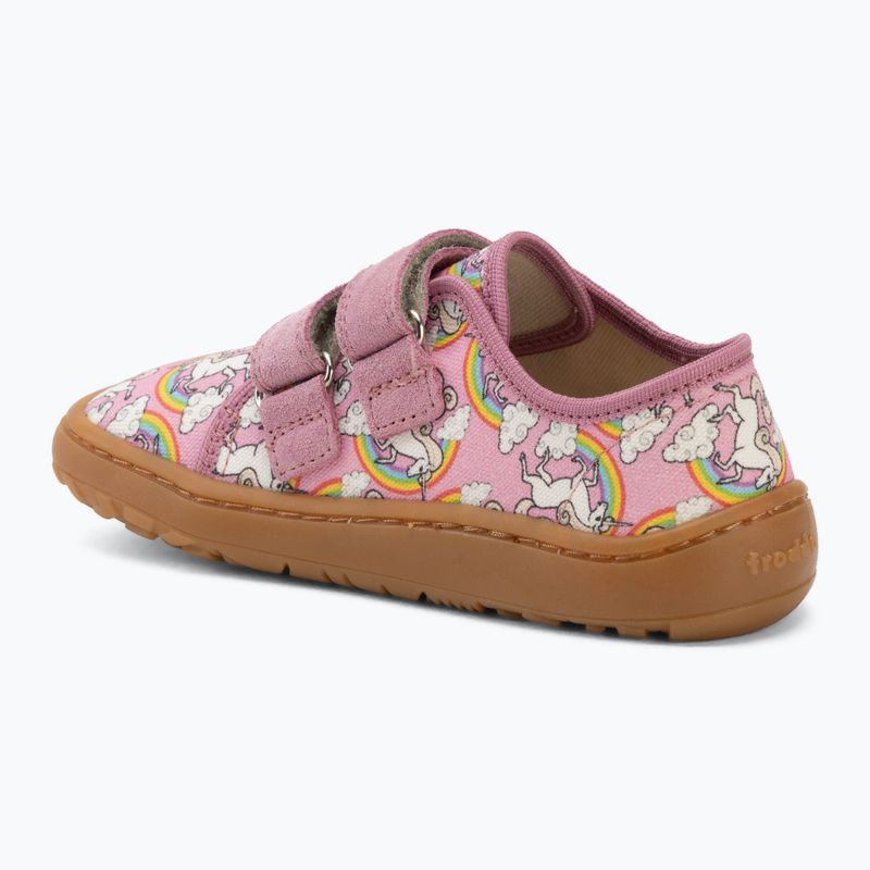 Dětské barefoot boty Froddo Canvas white/pink 3