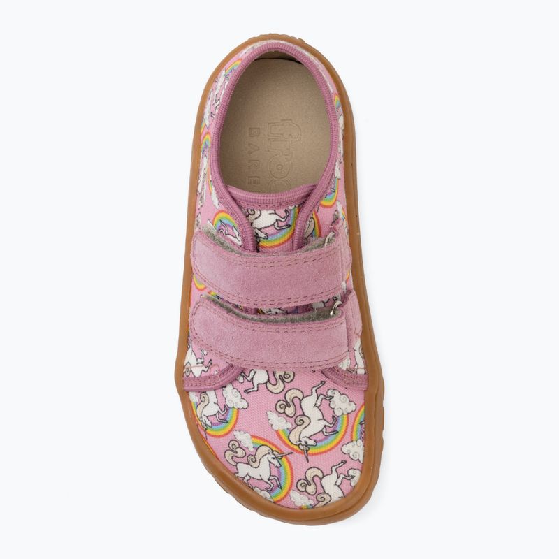 Dětské barefoot boty Froddo Canvas white/pink 5
