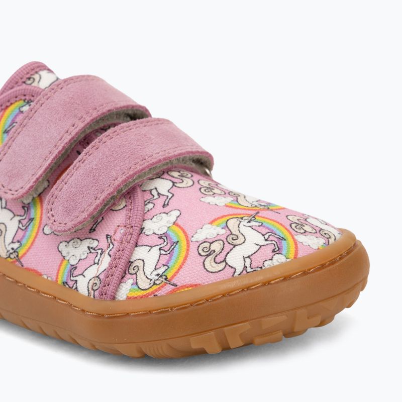 Dětské barefoot boty Froddo Canvas white/pink 7