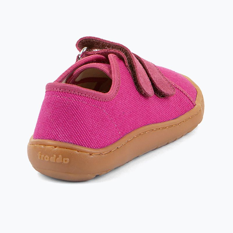 Dětské barefoot boty Froddo Canvas fuchsia 5