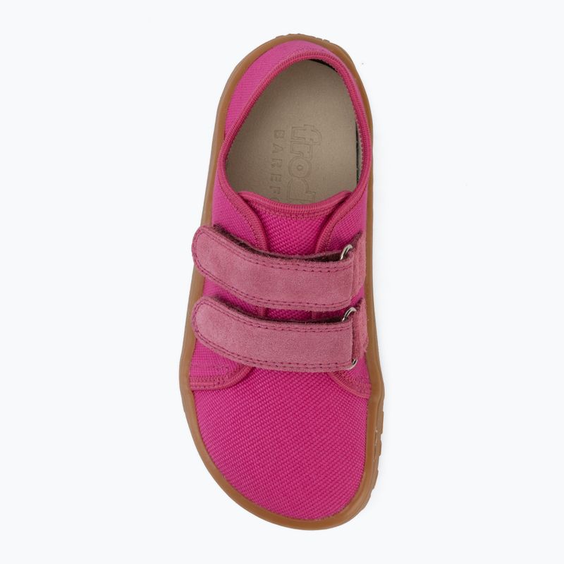 Dětské barefoot boty Froddo Canvas fuchsia 5