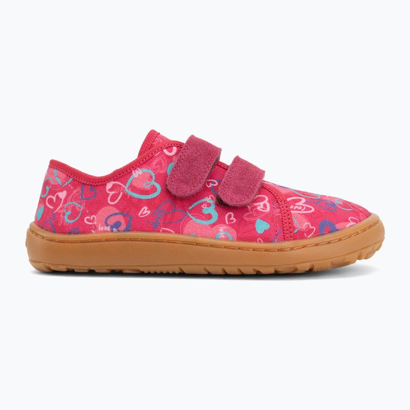 Dětské barefoot boty Froddo Barefoot Canvas fuxia+ 2