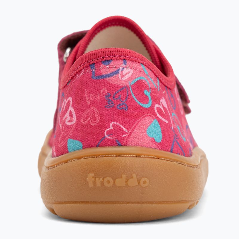 Dětské barefoot boty Froddo Barefoot Canvas fuxia+ 6