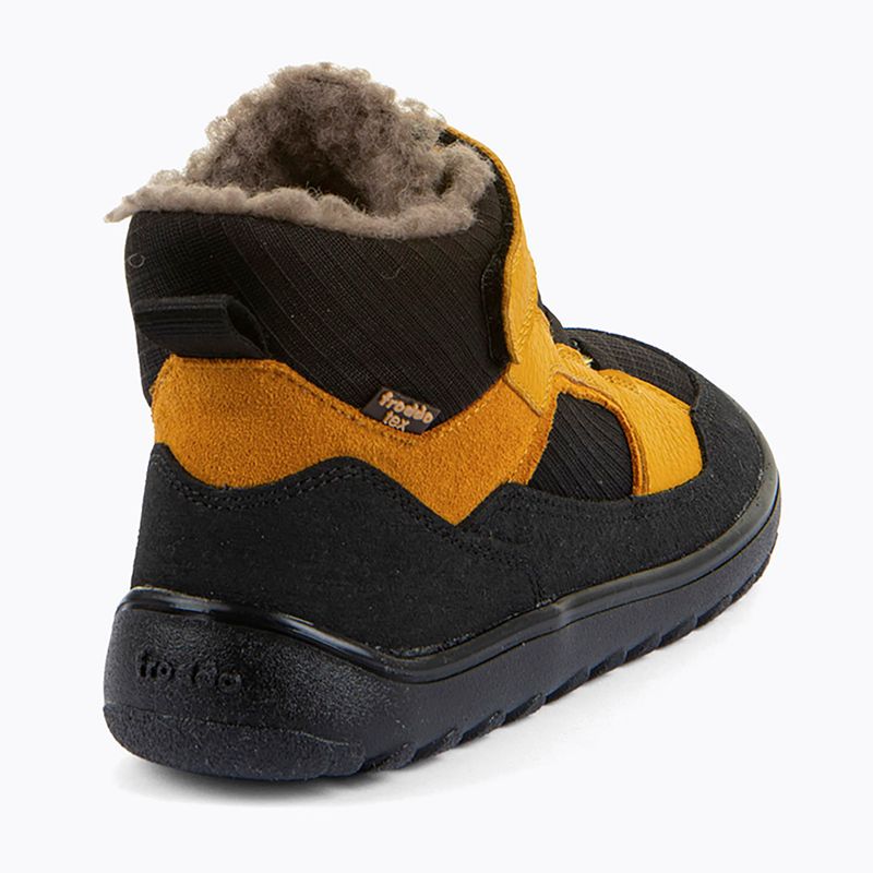 Dětské barefoot sněhule Froddo Barefoot Up Path Tex black/yellow 5
