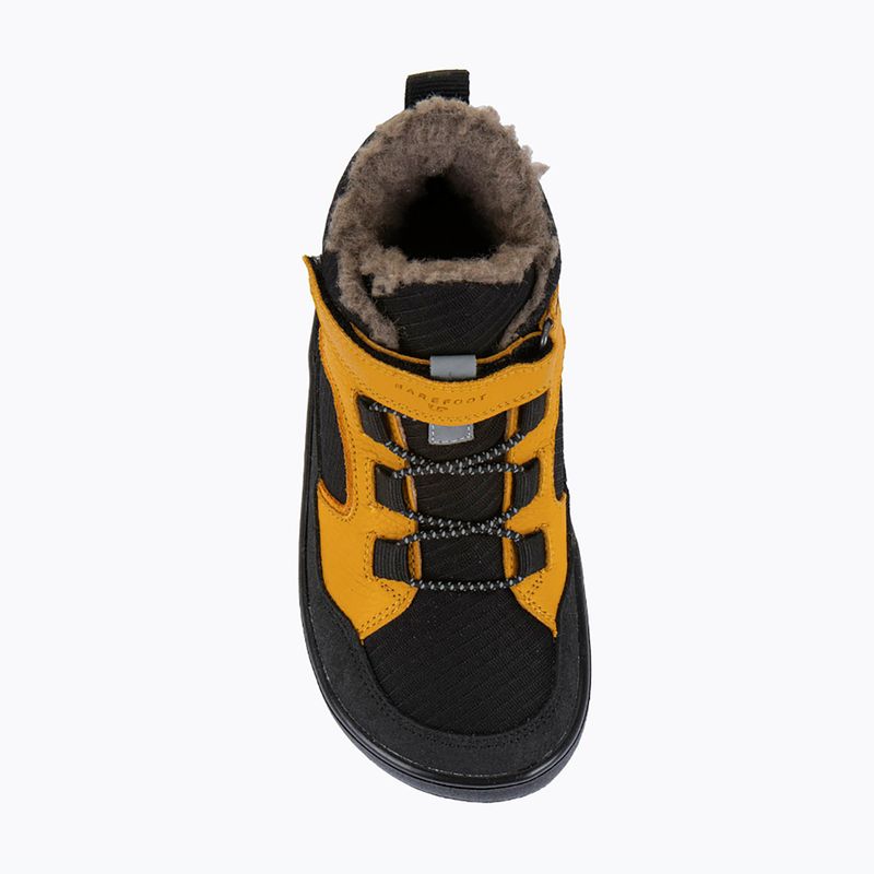 Dětské barefoot sněhule Froddo Barefoot Up Path Tex black/yellow 7