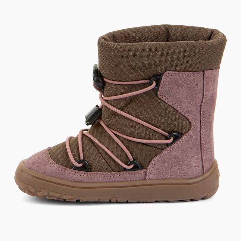 Dětské barefoot sněhule Froddo Barefoot Tex Track Wool dark pink 2