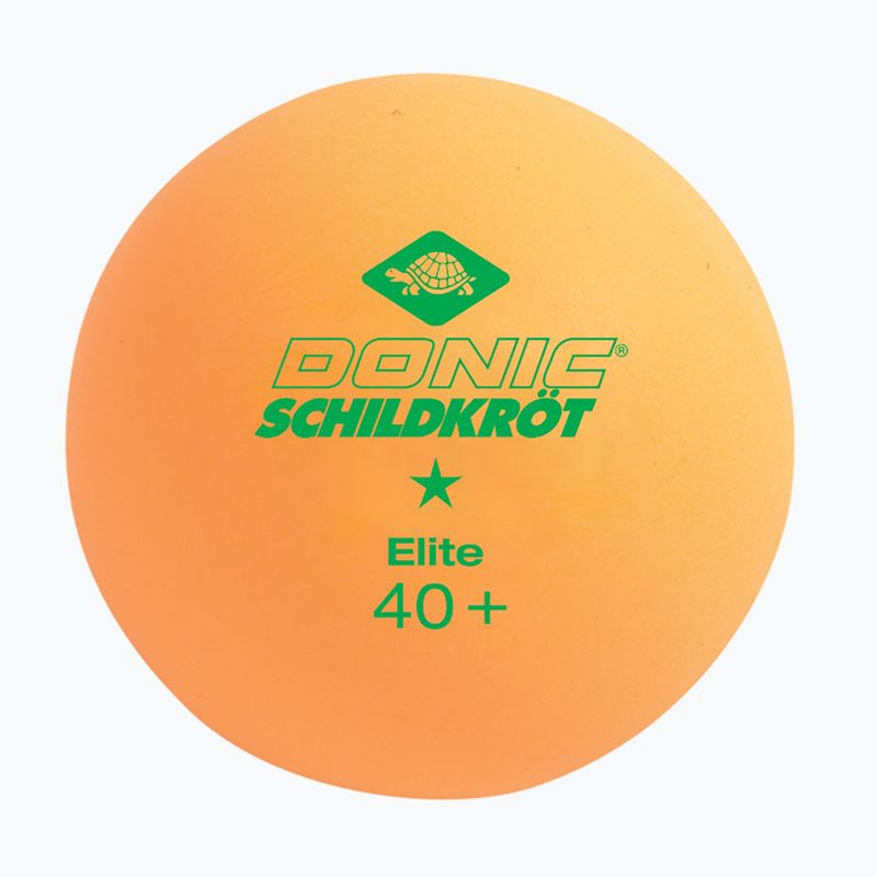 Míčky na stolní tenis  Donic-Schildkröt 1-Star Elite Poly 40+ 6ks white/orange 3