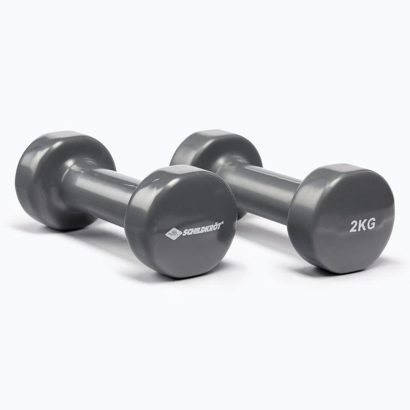 Vinylové činky Schildkröt set Vinyl Dumbbells šedé 960006