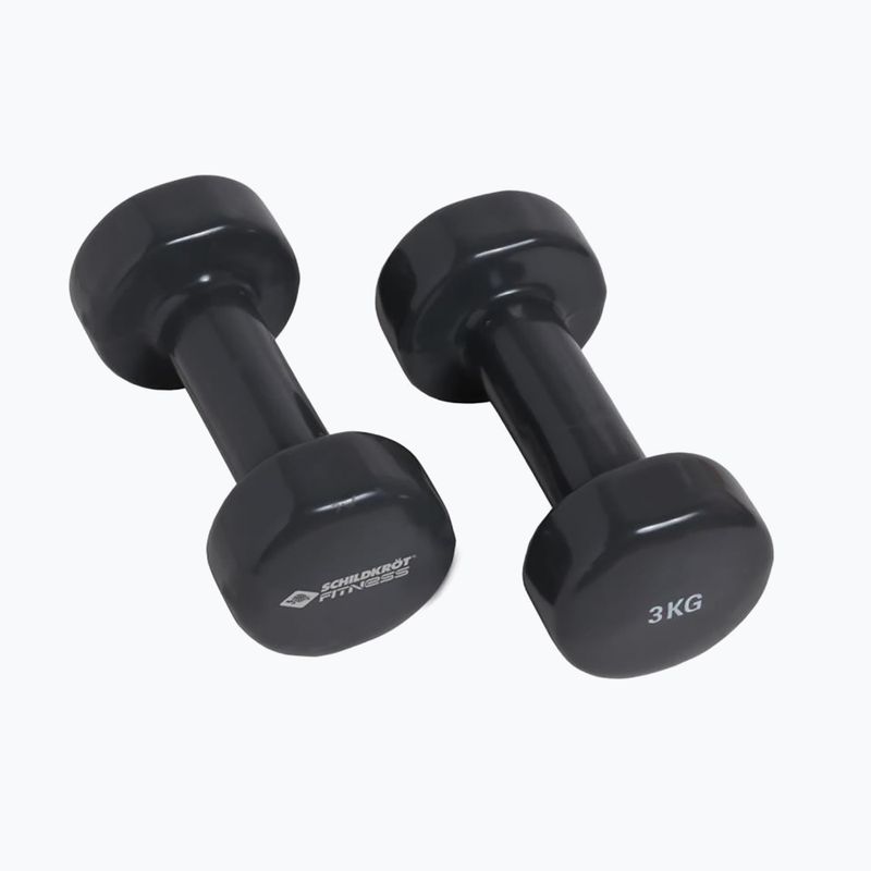 Vinylové činky Schildkröt set Vinyl Dumbbells 3kg černé 960007