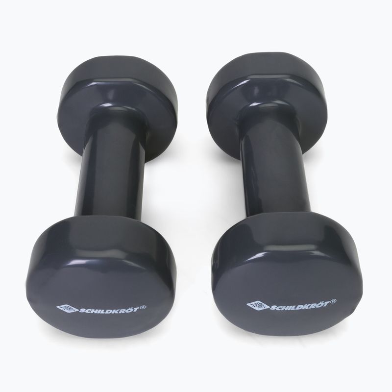 Vinylové činky Schildkröt set Vinyl Dumbbells 3kg černé 960007 3