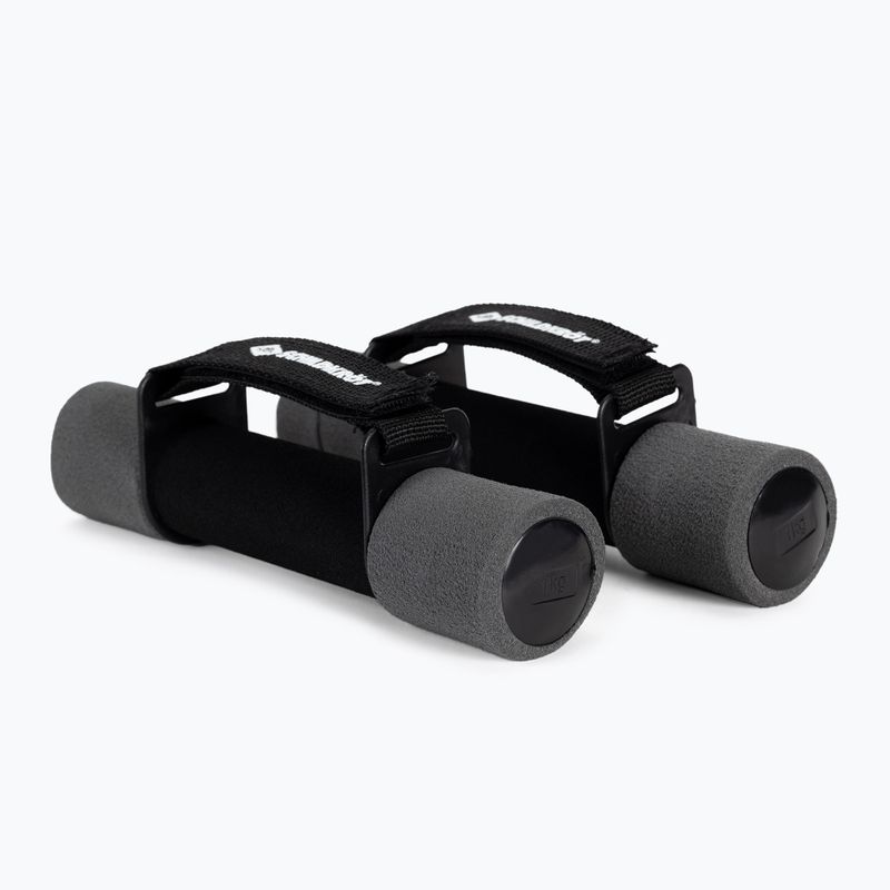 Sada činek Schildkröt Soft Dumbbells 2 x 1 kg černá/šedá 960009