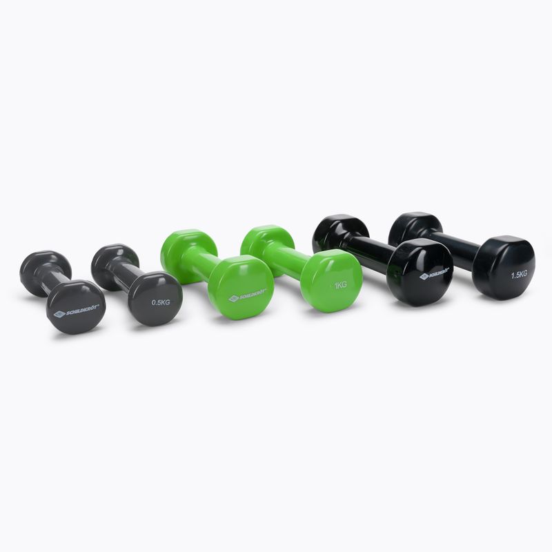 Sada činek Schildkröt set Vinyl Dumbbells in Suitcase 960010