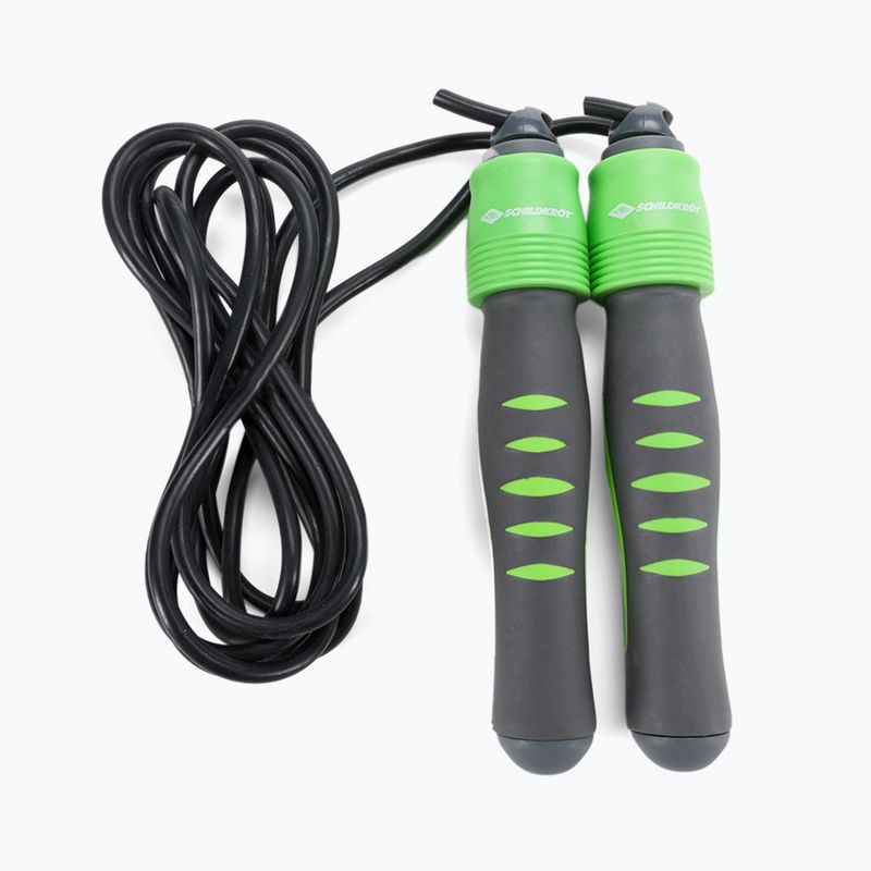 Švihadlo s počítadlem Schildkröt Jump Rope with Counting Function černo-zelené 960023