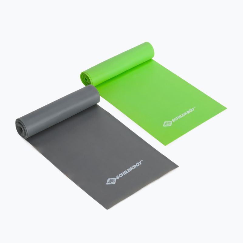 Sada posilovacích gum Schildkröt Set of 2 Resistance Bands černá i zelená 960120 2