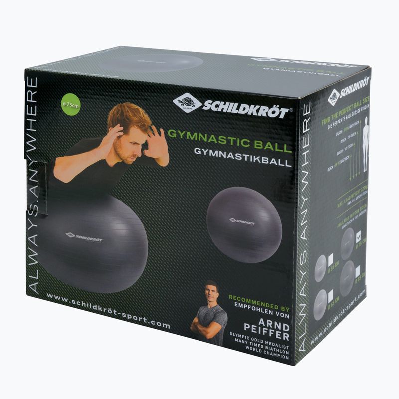 Gymnastický míč Schildkröt Gymnastic šedý 960157 2