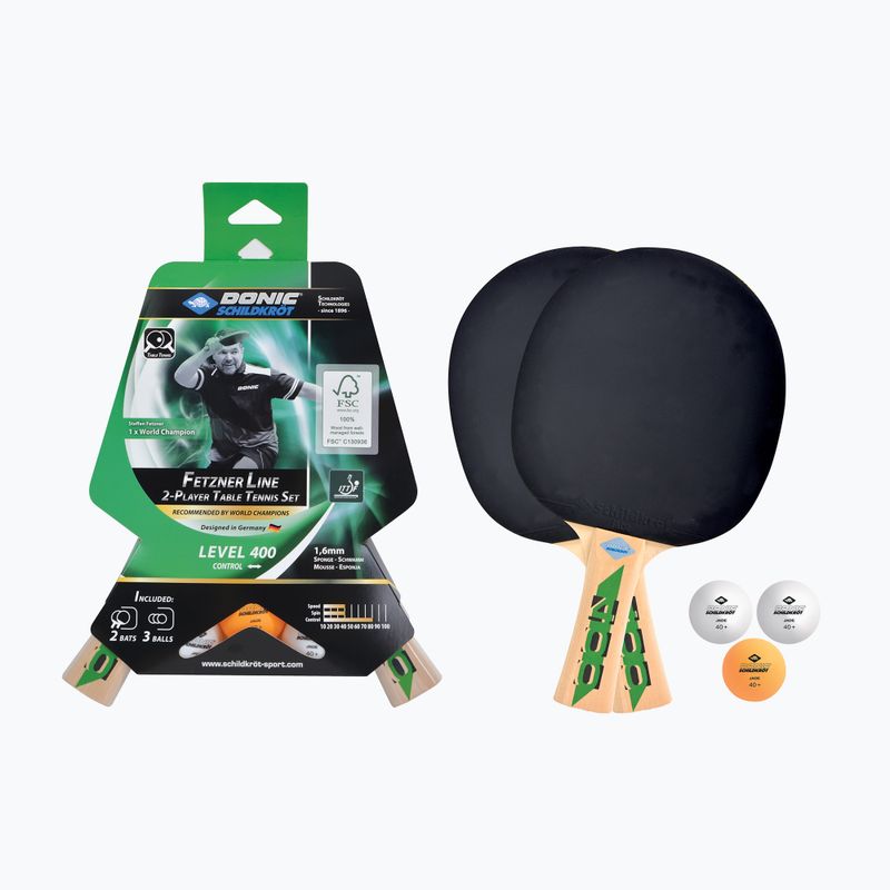 Sada na stolní tenis Donic-Schildkröt Fetzner Line 400 FSC 3