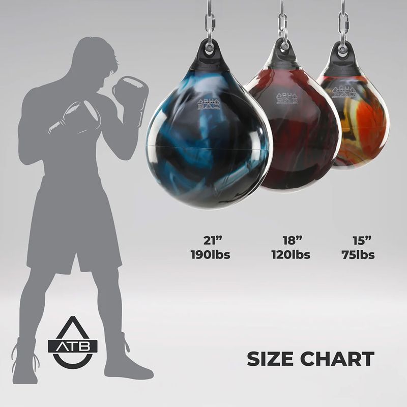 Boxovací hruška  Aqua Training Bag Punching Bag 21" red 4