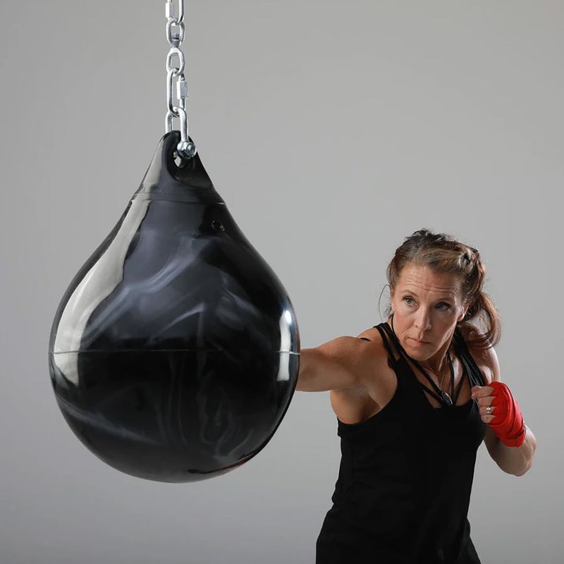 Boxovací hruška  Aqua Training Bag Punching Bag 18" black/silver 6