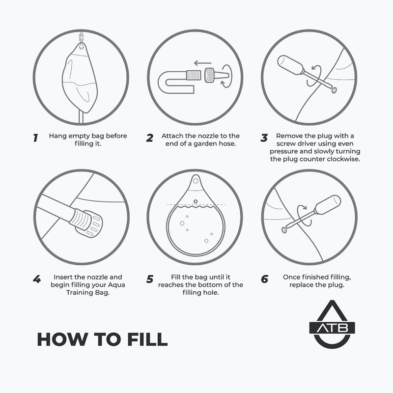 Boxovací hruška  Aqua Training Bag Energy Punching Bag 15" black 2