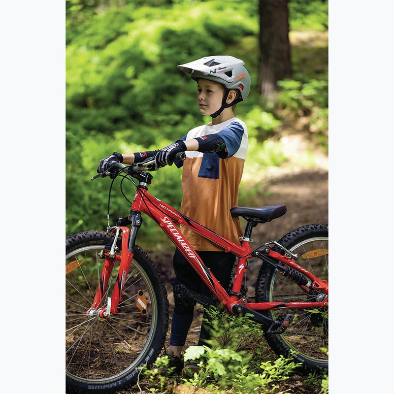 Dětská cyklistická helma  ABUS Youdrop FF chalk grey 7