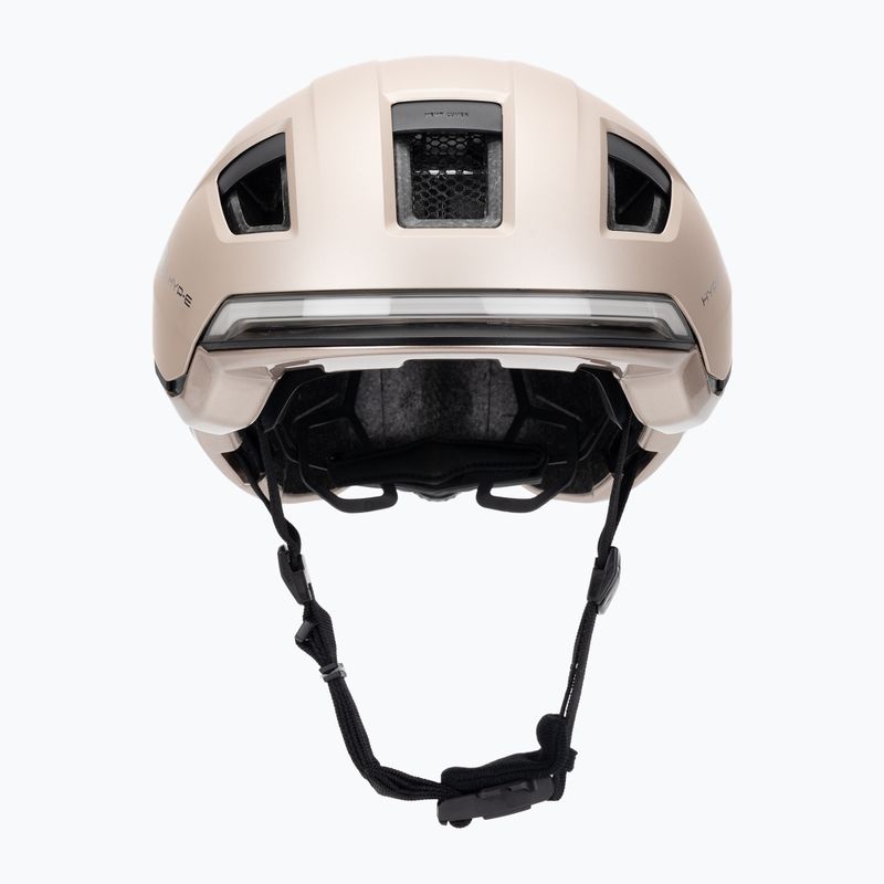 Cyklistická helma s blinkry ABUS Hyp-E champagne gold 2