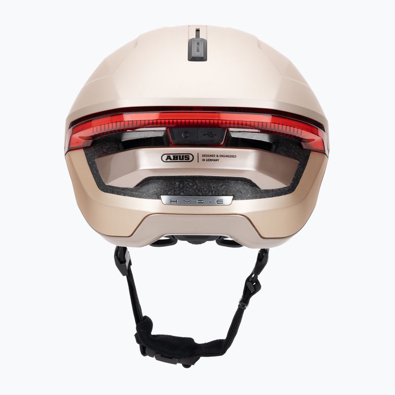 Cyklistická helma s blinkry ABUS Hyp-E champagne gold 4