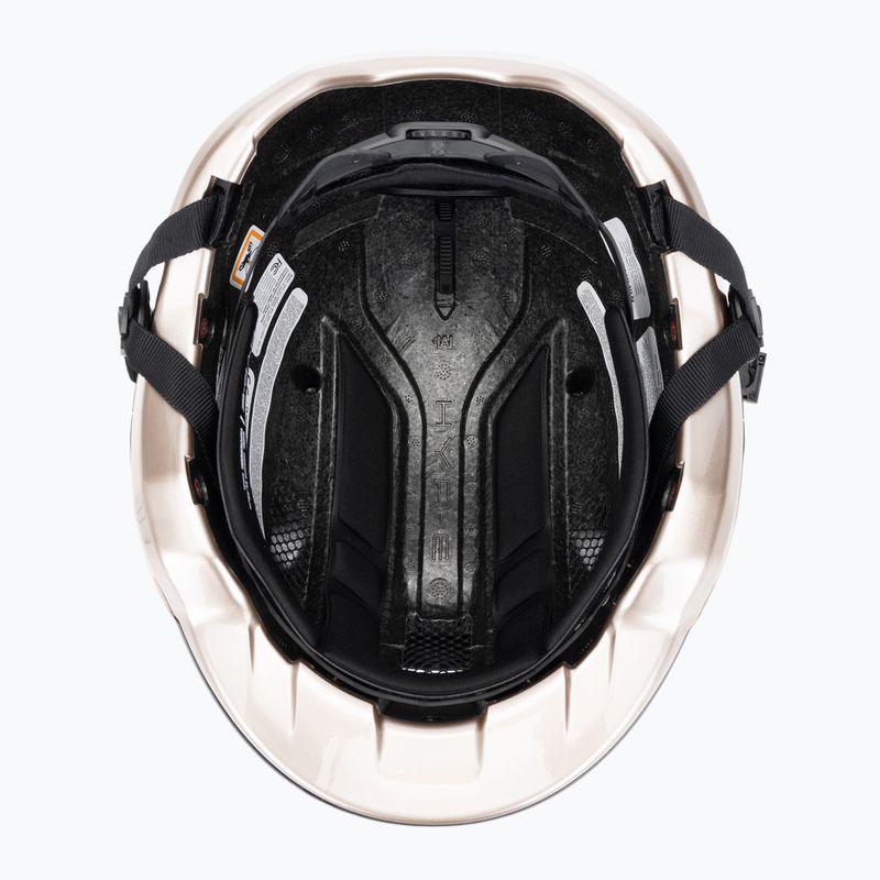 Cyklistická helma s blinkry ABUS Hyp-E champagne gold 5