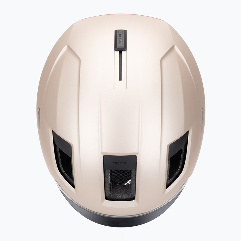Cyklistická helma s blinkry ABUS Hyp-E champagne gold 6