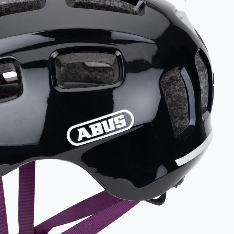 Dětská cyklistická přilba ABUS Youn-I 2.0 black violet 8