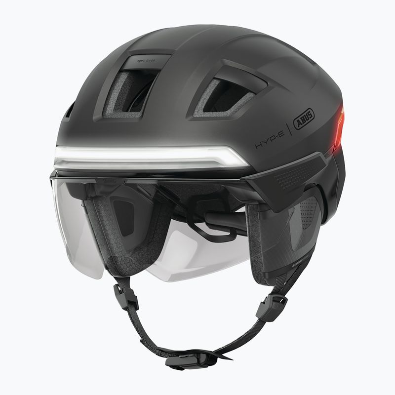 Cyklistická přilba se směrovkami ABUS Hyp-e Ace volcano titan