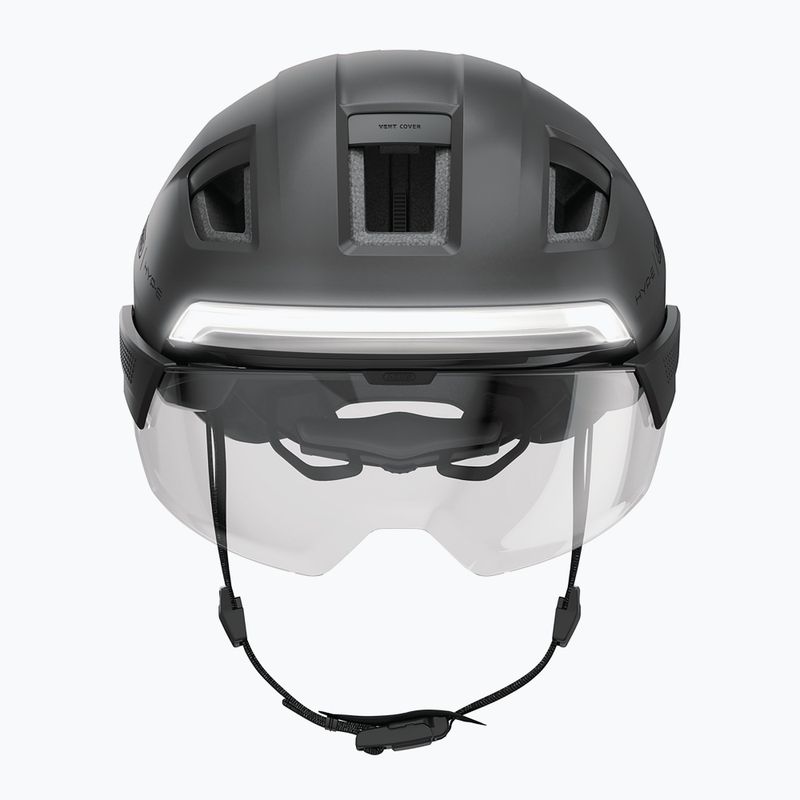 Cyklistická přilba se směrovkami ABUS Hyp-e Ace volcano titan 4