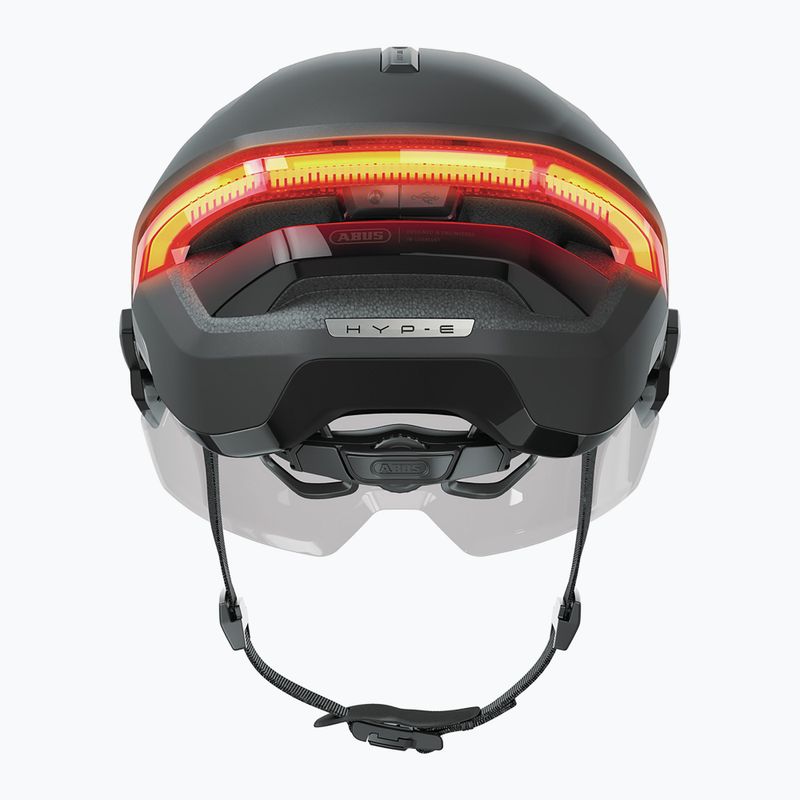 Cyklistická přilba se směrovkami ABUS Hyp-e Ace volcano titan 5