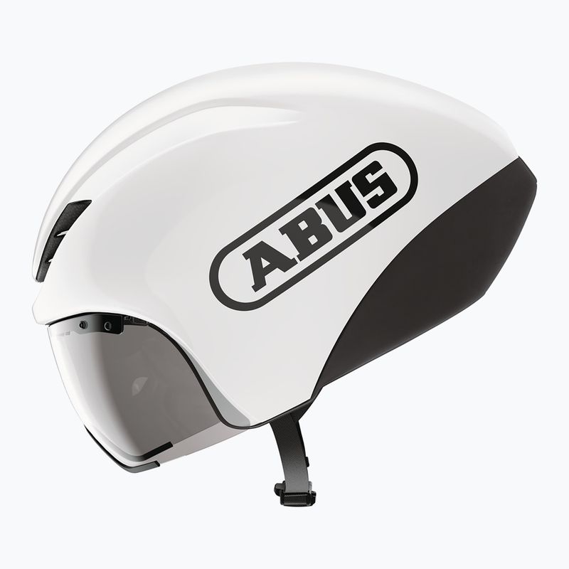 Cyklistická helma ABUS Gamechanger TT 1.1 shiny white 3
